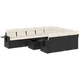 vidaXL 11-dijelni set vrtnih sofa od poliratana s jastucima crni | shoptok.hr