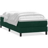 Box Spring krevet s madracem tamnozeleni 80x220 cm baršun | shoptok.hr