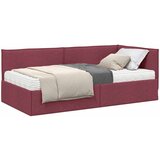vidaXL Kotni okvir postelje z matrico z vzglavjem 2 pcs Siva Žamet, (5000162773) | Shoptok.si