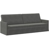  Set sofe 2 pcs Tamnosiva Kordura tekstil - Tamnosiva 1-Sjedalo + 3-Sjedalo (210 cm) | shoptok.hr