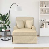  Ležaljka s suknjom s jastukom 3 pcs Krema Kordura tekstil | shoptok.hr