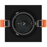 vidaXL Ugrađeni Spotovi 6 kom Četvrtasti GU10 Crni 91x91 mm | shoptok.hr