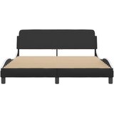  Okvir za krevet Dover crno-bijeli 160x200 cm umjetna koža | shoptok.hr