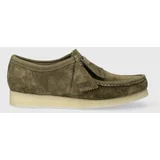 Clarks Originals Cipele od brušene kože Wallabee za muškarce, boja: zelena, 26175710