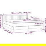  Box spring postelja z vzmetnico taupe 160x200 cm blago, (20894961) | Shoptok.si