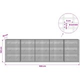  Gabion s žicom debljine 3,5 mm i mrežom 5x2,5 cm 500x20x150 cm | shoptok.hr