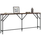  Konzolni stol boja smeđeg hrasta 180x23x75 cm konstruirano drvo | shoptok.hr
