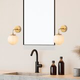 Opviq lights Stenska svetilka v zlati barvi Horn – | Shoptok.si