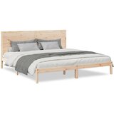 vidaXL Daljši posteljni okvir brez vzmetnice 200x220 cm trden les, (21368951) | Shoptok.si