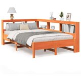  Krevet s regalom za knjige bez madraca 120 x 190 cm od borovine | shoptok.hr