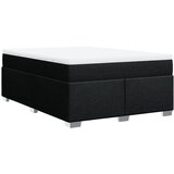  Krevet s oprugama i madracem crni 160x200 cm od tkanine | shoptok.hr
