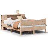 Maison Chic Posteljni okvir - Dvoposteljna postelja - Zakonska postelja brez vzmetnice 140x200 cm trdna borovina-J10835, (21762157) | Shoptok.si