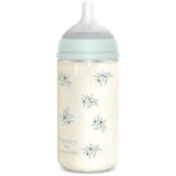 Suavinex Poetry SX Pro Physiological Glass M staklena bočica za bebe 3 m+ Medium Flow - Blue 240 ml | shoptok.hr