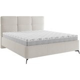 CARRYHOME OBLAZINJENA POSTELJA 140 cm x 200 cm , tekstil krem barve Cene