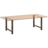  Noge za blagovaonski stol Prirodni čelik 2 kom 90 x (72-73) cm Čelik | shoptok.hr
