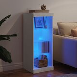  Komoda s LED svjetlima bijela 41x37x100 cm | shoptok.hr