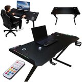  Igraći stol s LED RGB pozadinskim osvjetljenjem 120x60cm | shoptok.hr