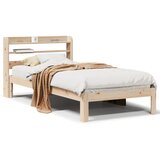  Okvir kreveta s uzglavljem 100 x 200 cm od masivne borovine | shoptok.hr