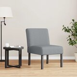 vidaXL Oblazinjen stol svetlo siv blago | Shoptok.si