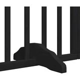 vidaXL Ograda za pse z vrati zložljiva 12 panelov črna 960 cm les | Shoptok.si