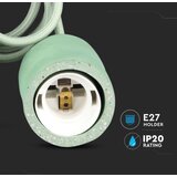 Strujni kabl 1xE27/60W/230V beton/zelena | Eponuda.com