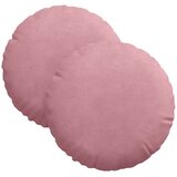  Jastučići za sjedenje 2 pcs Ružičasta Ø30 x 13 cm Baršun | shoptok.hr