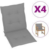 vidaXL Blazine za vrtne stole 4 kosi sive 100x50x3 cm Cene