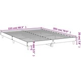 vidaXL Okvir za krevet boja hrasta 150 x 200 cm konstruirano drvo | shoptok.hr