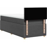  Krevet s oprugama i madracem tamnosivi 90 x 190 cm od tkanine | shoptok.hr