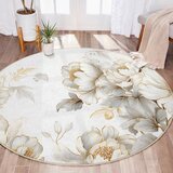 Mila Home svetlo siva/bež pralna okrogla preproga ø 100 cm soft and gentle – | Shoptok.si