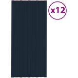 Krovni panel 12 pcs Antracit 100 x 45 cm Pocinčani čelik | shoptok.hr