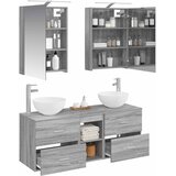  Set namještaja za kupaonicu 5 pcs Siva Sonoma | shoptok.hr