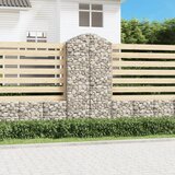  Gabionska košara s lukom 100x50x200/220 cm pocinčano željezo | shoptok.hr