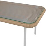 Ambia Garden vrtni set železo prozorno, naravne barve, bela krem barve, prozorno, naravne barve, bela | Shoptok.si
