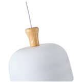  Luster na kablu SIMPLO 1xE27/15W/230V, bela, prečnik 27 cm | Eponuda.com