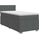  Boxspring krevet s madracem Tamnosiva 90 x 190 cm Tkanina | shoptok.hr