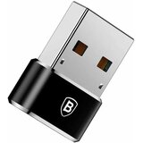 Baseus OTG adapter (CAAOTG-A01) - Type-C ženski na USB moški - Plug & Play - 3A - črn | Shoptok.si