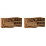  2-dijelni TV ormarić Staro drvo 80x35x36,5 cm Konstruirano drvo | Eponuda.com