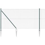 vidaXL Zavarena Ograda s 13 Šiljastih Stupova Zelena 1x50 m Čelik | shoptok.hr