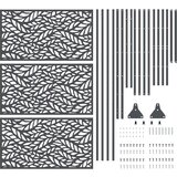 Zaslon za privatnost 100 x 50 x 180 cm Čelik Antracit | shoptok.hr