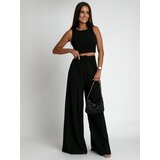 Fasardi Women's 2-piece set with wide trousers and blouse - black | shoptok.hr