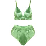 Trendyol Underwear Set - Green - Plain Cene