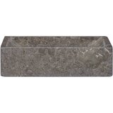 Maison Chic Umivalnik - Kopalna umivalnik - Lavabo 45x30x12 cm marmor visok sijaj siv, (21684675) Cene