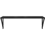 Police na zidu s policom 2 pcs Crni hrast 80 x 25 x 25,5 cm | shoptok.hr