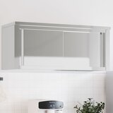 Maison Chic Kuhinjska stenska omarica - Kuhinjska omarica z drsnimi vrati nerjaveče jeklo iu1266, (22063827) | Shoptok.si