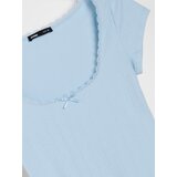Sinsay Bluza s čipkom na dekolteu s dodatkom viskoze | shoptok.hr
