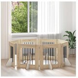 vidaXL Preklopna vrata za pse s postoljem 8 kom. Hrast sonoma 60 cm - Hrast sonoma 60 x 60 cm 8 | shoptok.hr