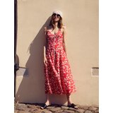 Reserved Izvezena haljina - crvena | shoptok.hr