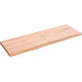  Kupaonska radna ploča svjetlosmeđa 120x40x(2-4) cm masivno drvo | shoptok.hr