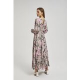 Marisse Gray Floral Maxi Dress | Eponuda.ba